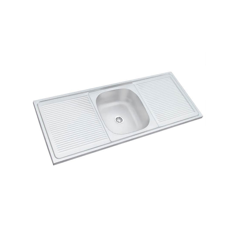 XAL12050B 1200*500 mm middle bowl with left and right tray sink